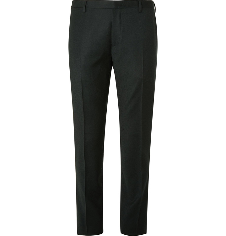 Photo: Paul Smith - Blue Slim-Fit Wool and Cashmere-Blend Flannel Trousers - Green