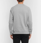 Balmain - Logo-Print Mélange Loopback Cotton-Jersey Sweatshirt - Men - Gray