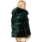 Moncler Green Velvet Butor Down Jacket