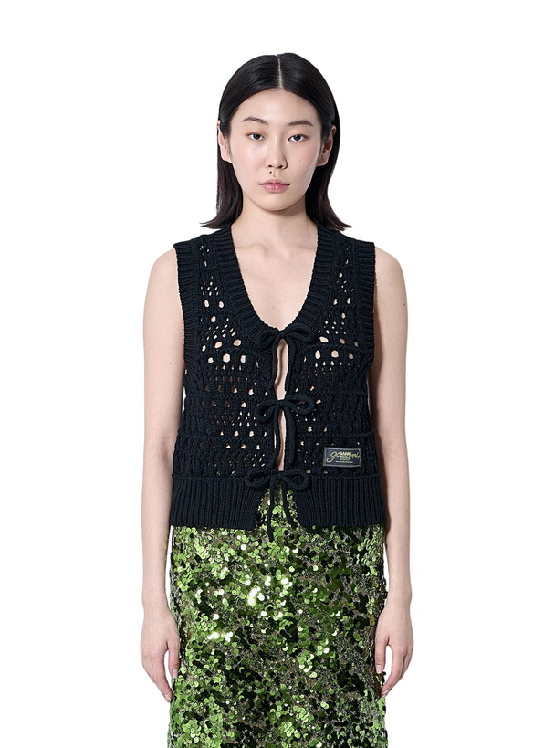 Photo: GANNI Logo Patch Vest