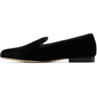 TOTEME Black Velvet Loafers
