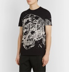 Alexander McQueen - Slim-Fit Printed Cotton-Jersey T-Shirt - Black