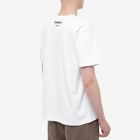 Sacai x MADSAKI Flock Print T-Shirt in White