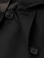 Incotex - Wool and Mohair-Blend Twill Bomber Jacket - Black