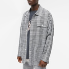 Noma t.d. Men's Gingham Check Coverall Jacket in Black