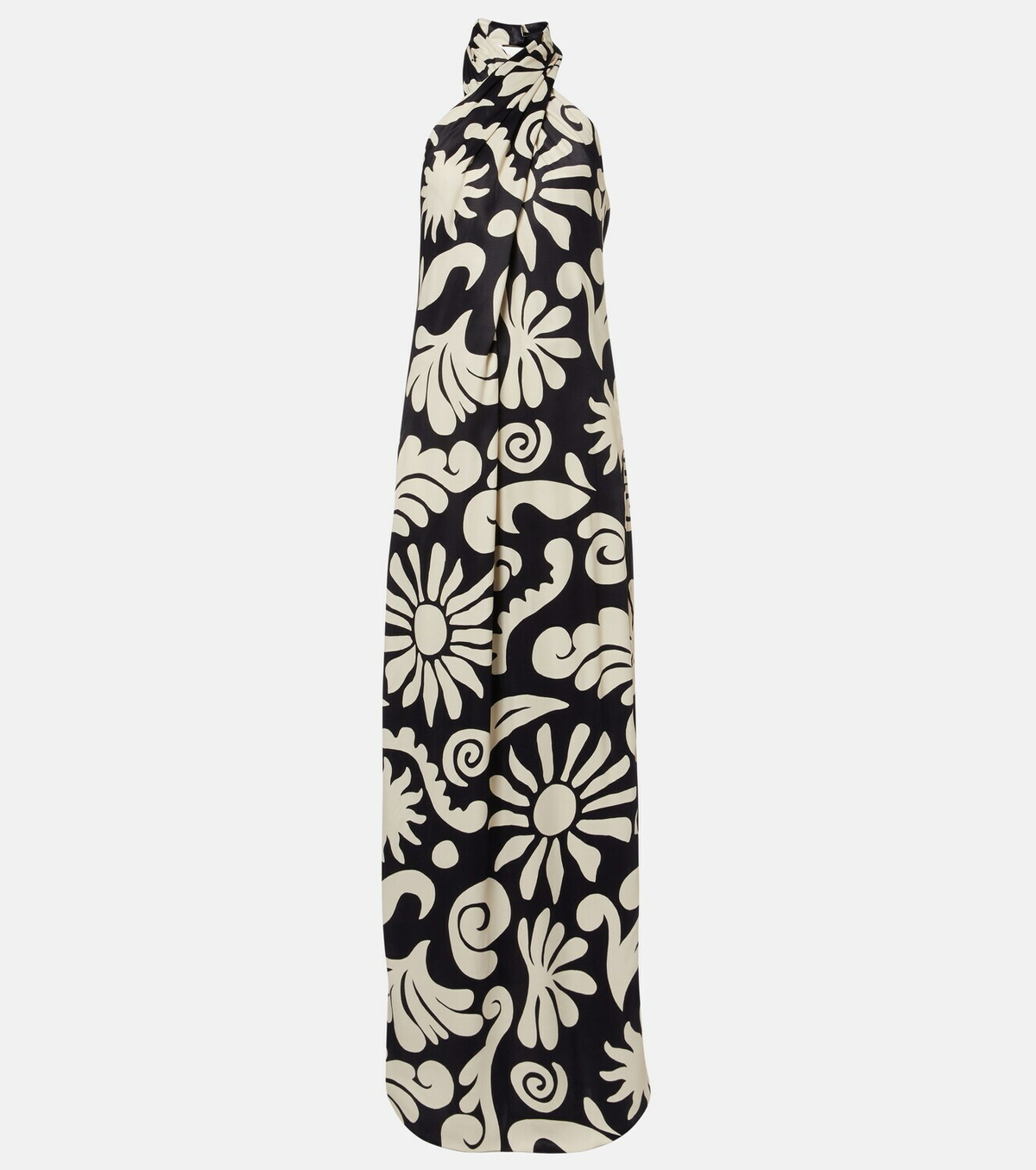 Cala de la Cruz Oliviera printed halterneck maxi dress