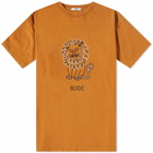 Bode Men's Embellished Lion T-Shirt in Marigold