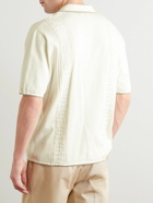 Rag & Bone - Archer Camp-Collar Jacquard-Knit Cotton Shirt - White