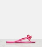Valentino Garavani Rockstud bow-detail thong sandals
