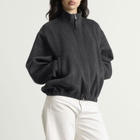 Nothing Written Women's Plaza Zip Blouson in Dark Gray