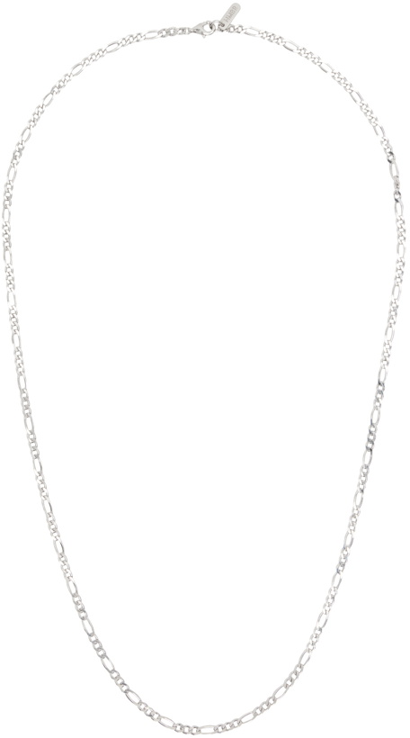 Photo: Numbering Silver #7708 Slim Figaro Chain Necklace