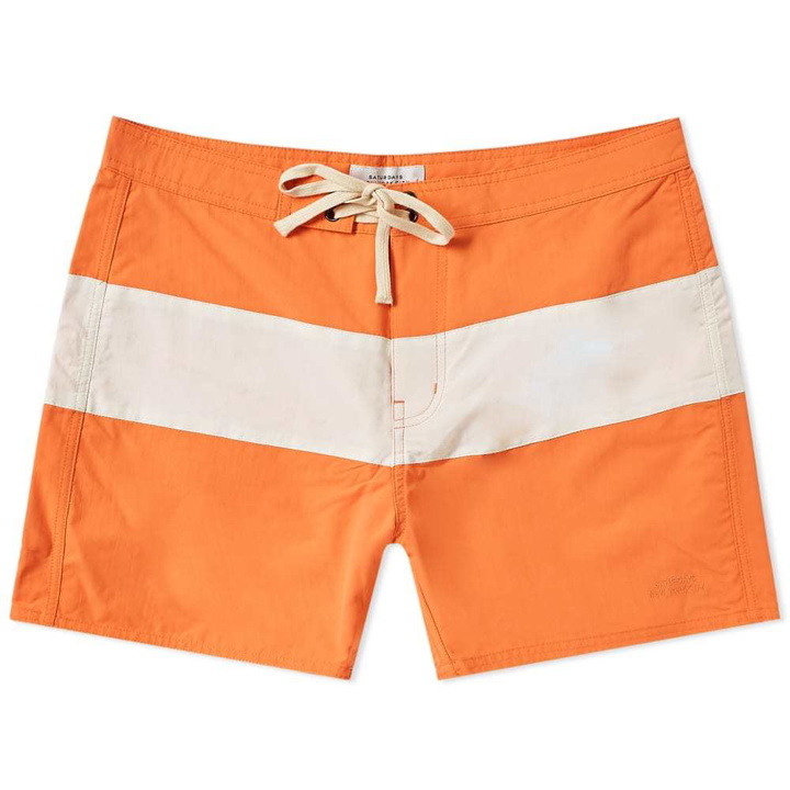 Photo: Saturdays NYC Grant Boardshort Peach & Ivory