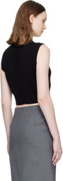 Cecilie Bahnsen Black Dean Sweater Vest