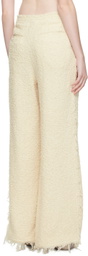 Eckhaus Latta Off-White Frayed Trousers