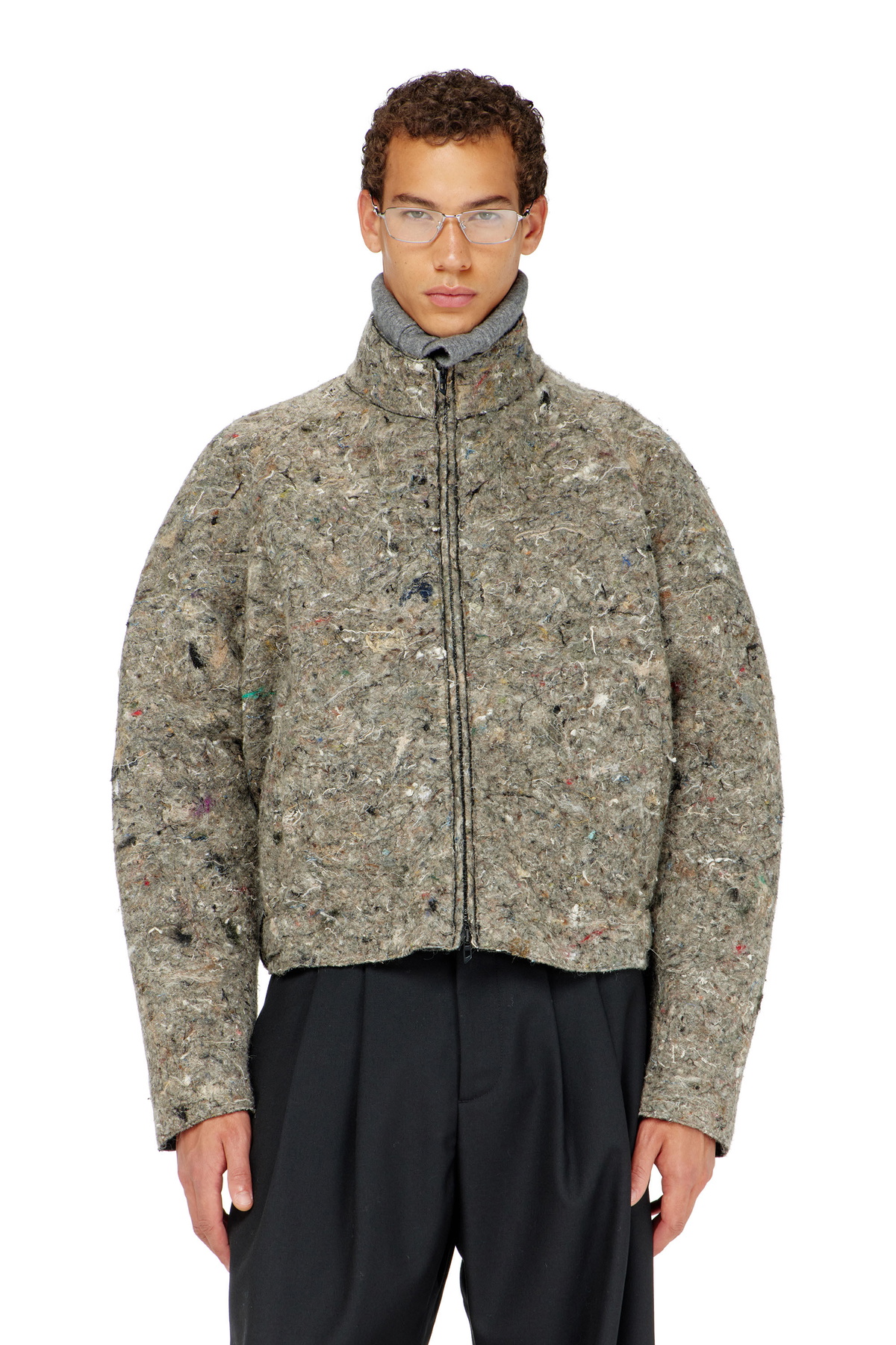 Diesel Upcycled felted jacket - Jackets - Man -