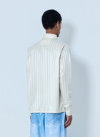 Metalwood Striped Long Sleeve Polo Shirt