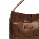 ST. Agni Women's Woven Large Tote in Chestnut 
