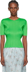 PLEATS PLEASE ISSEY MIYAKE Green Monthly Colors April T-shirt