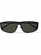 SAINT LAURENT - Luna Rectangular-Frame Metal Sunglasses