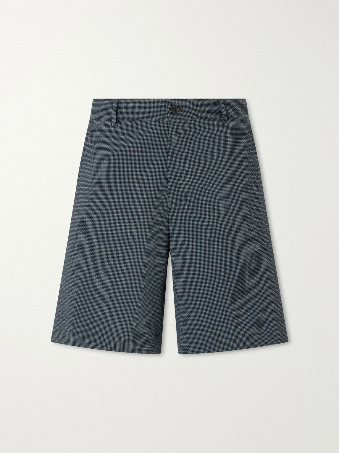 Paul Smith - Checked Wool-Blend Seersucker Shorts - Gray