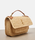 Saint Laurent Niki Mini raffia shoulder bag