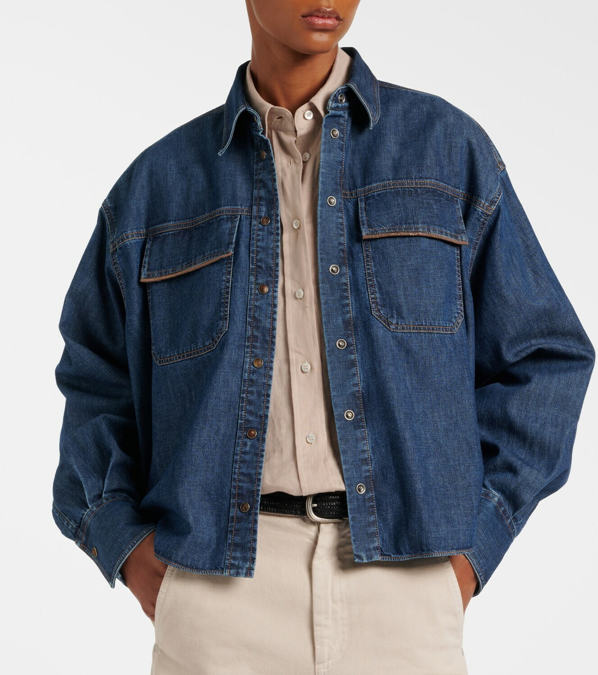 Brunello Cucinelli Monili denim jacket