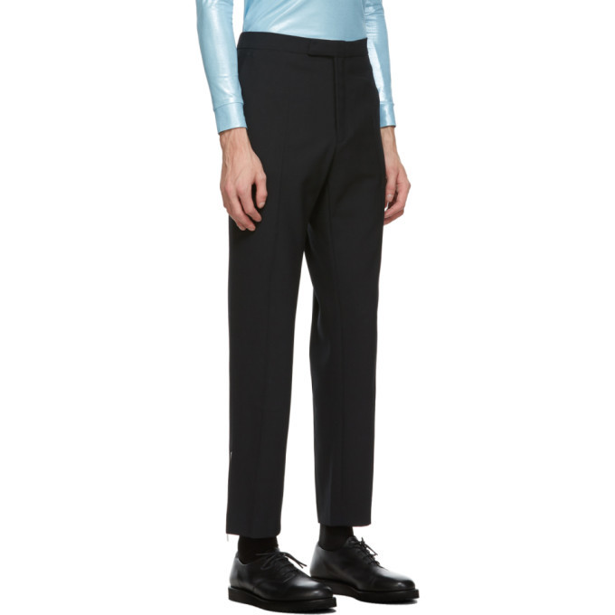 Raf Simons Black Ankle Zip Trousers Raf Simons