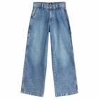 Dickies Women's Stevensville Carpenter Pants in Rinsed Blue