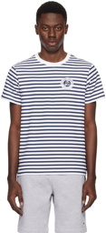 Lacoste White & Navy Roland Garros Edition T-Shirt