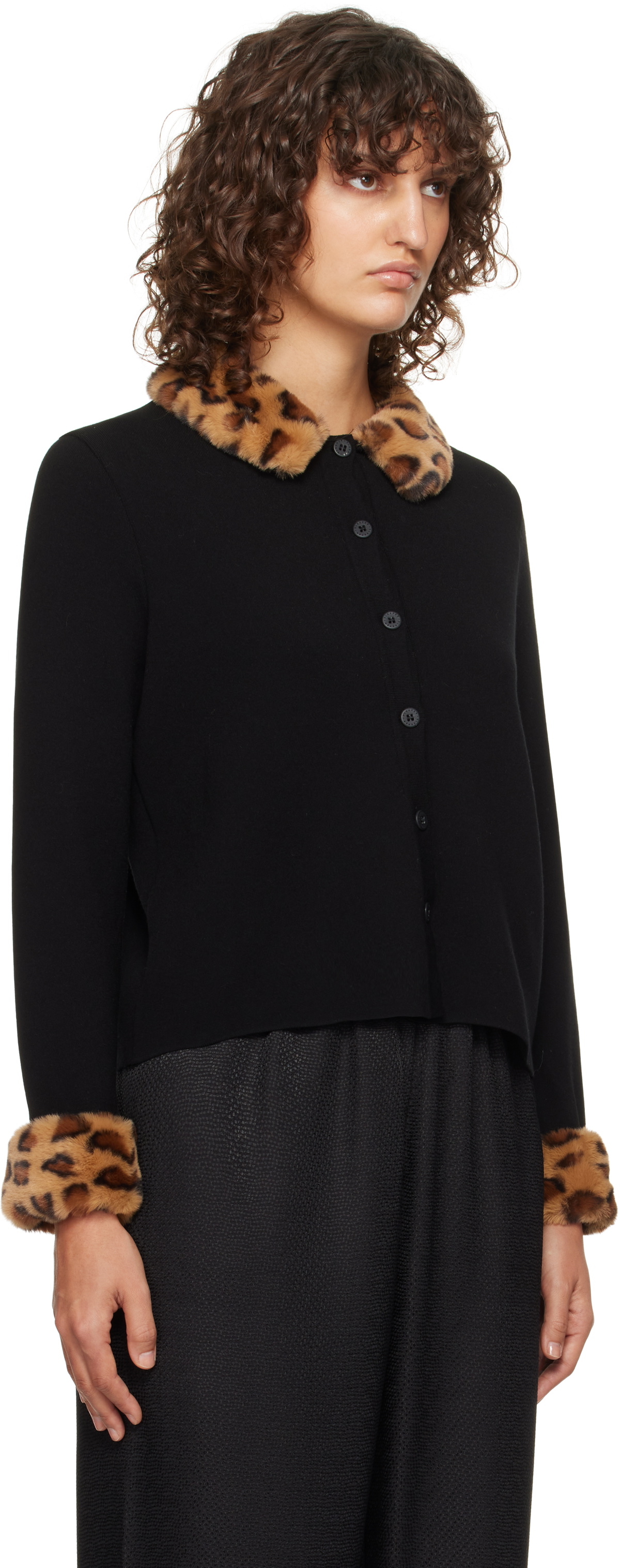 Sleeper Black Carmela Knitted Cardigan