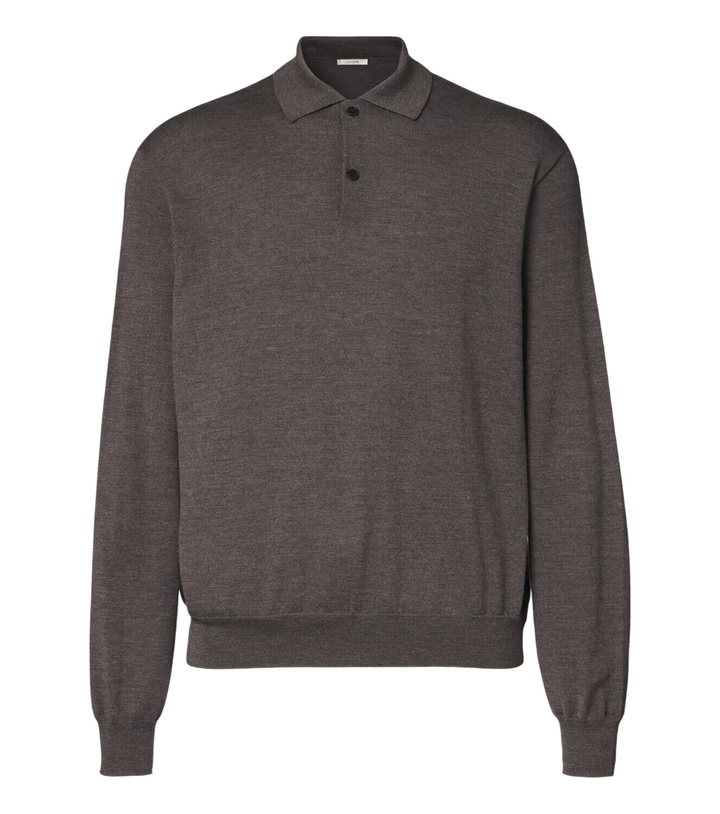 Photo: The Row Blainy wool and cashmere polo sweater