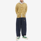 Maison MIHARA YASUHIRO Men's Brushed Knit Cardigan in Yellow