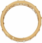 IN GOLD WE TRUST PARIS SSENSE Excluisve Gold Needle Bearing Ring