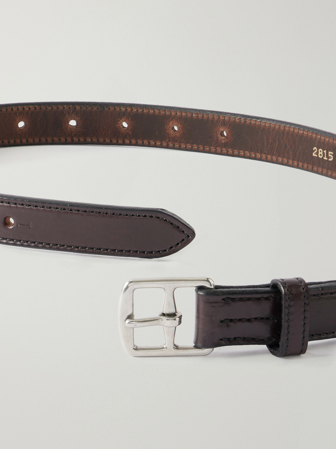 Yuketen - 2.5cm Stirrup Leather Belt - Brown
