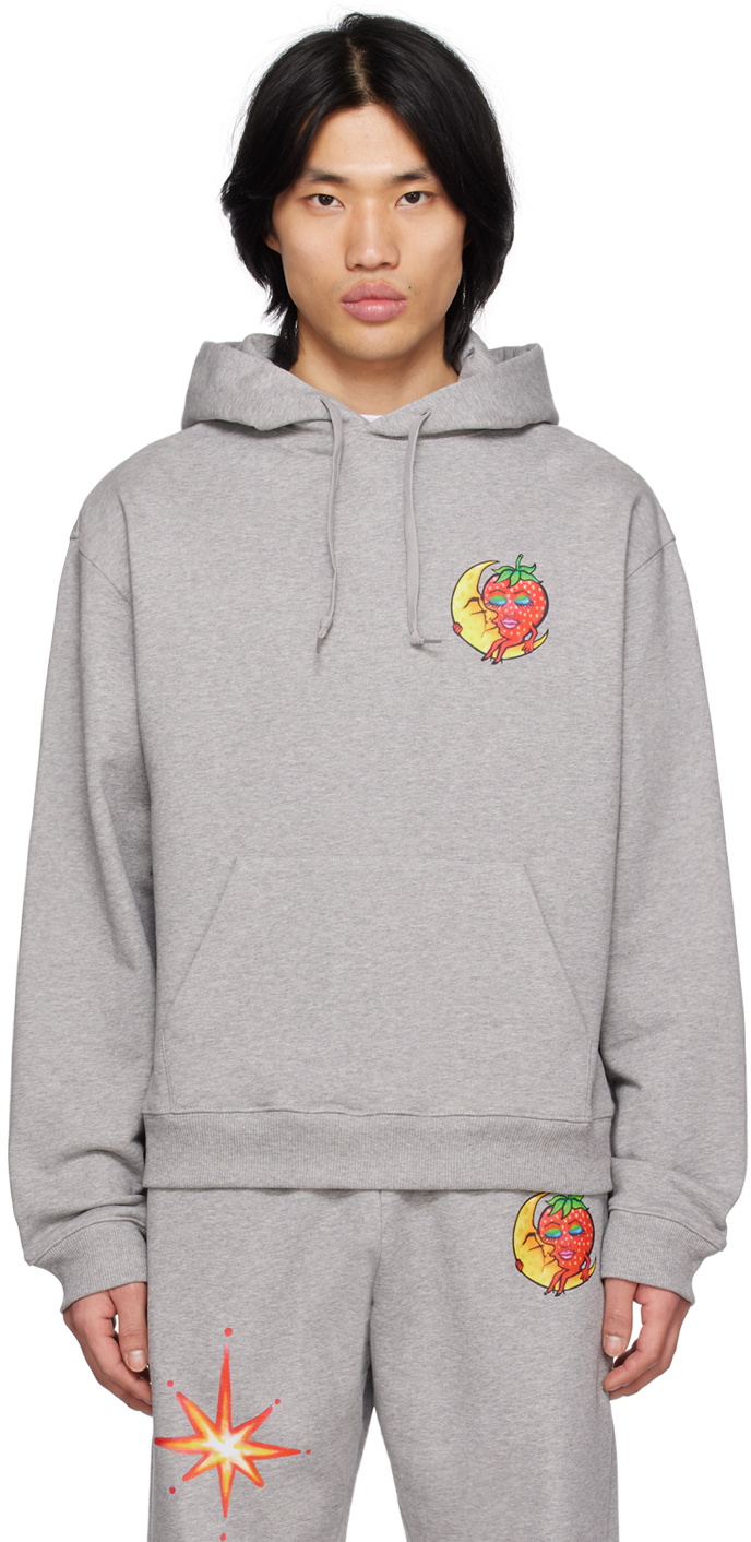 Sky High Farm Workwear Gray Firework Hoodie Sky High Farm Workwear