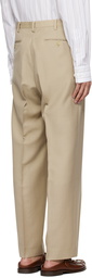 AURALEE Beige Creased Trousers