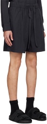 Tekla Navy Birkenstock Edition Pyjama Shorts