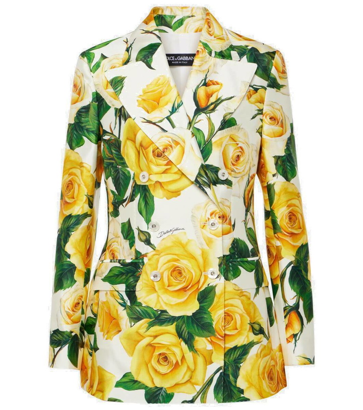 Photo: Dolce&Gabbana Turlington floral silk-blend jacket