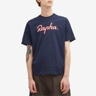 Rapha Men's Logo T-Shirt in Dark Navy/Hi-Vis Pink
