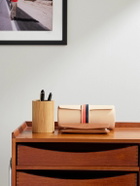 Rapport London - laCalifornienne Striped Leather Three-Watch Roll