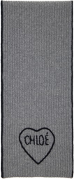 Chloé Gray 'The Chloé Encoeur' Scarf