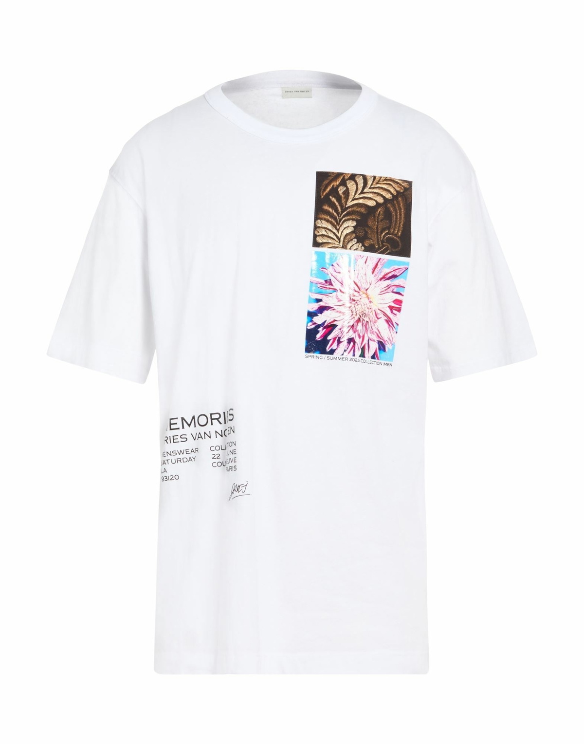 Dries Van Noten Mens T-shirt in White