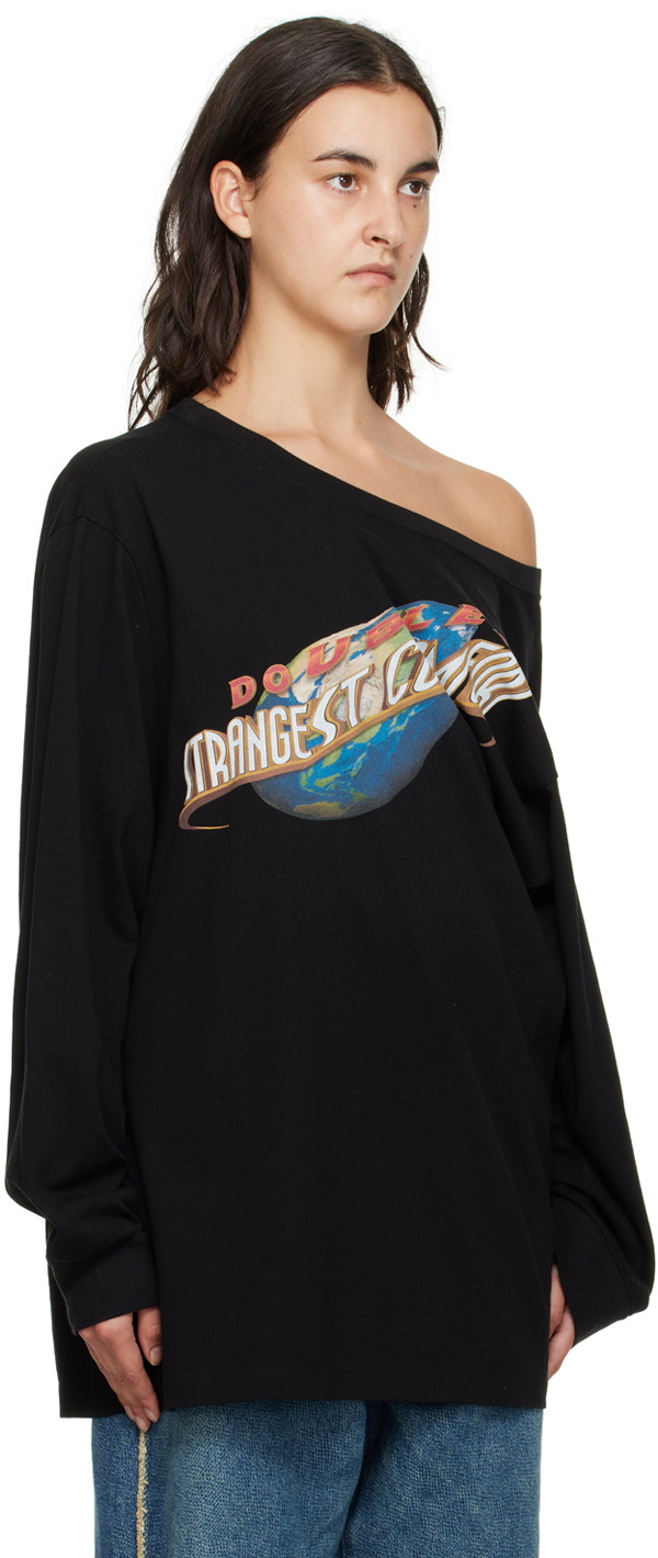 Doublet Black Half Loose Long Sleeve T-Shirt Doublet