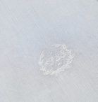 Maison Margiela - Grandad-Collar Embroidered Cotton-Poplin Shirt - Gray