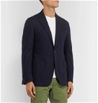 Polo Ralph Lauren - Navy Slim-Fit Unstructured Pinstriped Jersey Blazer - Blue