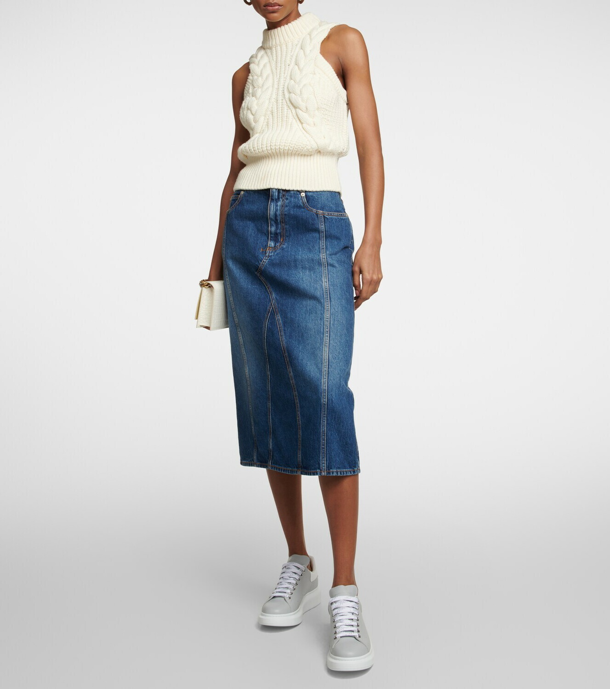 Alexander McQueen - Oversized leather sneakers