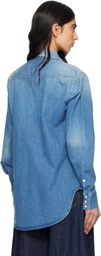 6397 Blue Western Denim Shirt