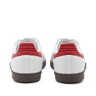 Adidas Samba OG Sneakers in White/Better Scarlet