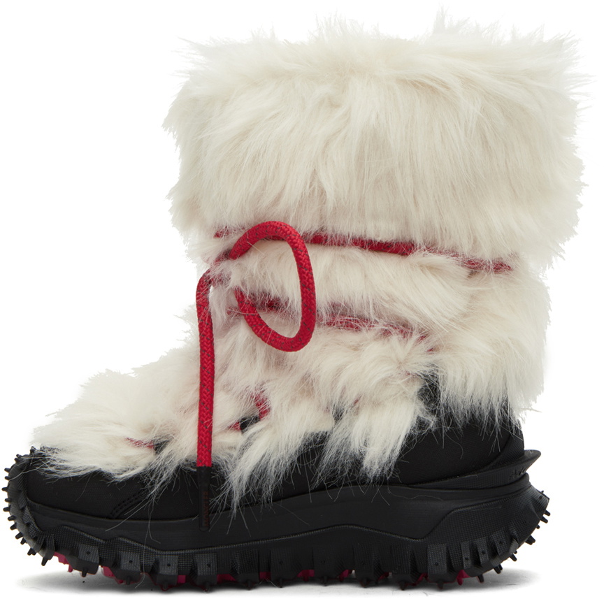 Moncler Grenoble White Trailgrip Apres Boots