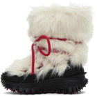 Moncler Grenoble White Trailgrip Apres Boots